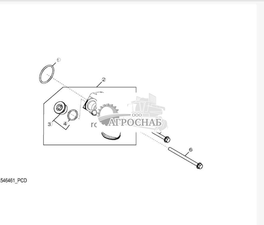 5738 Впуск водяного насоса 